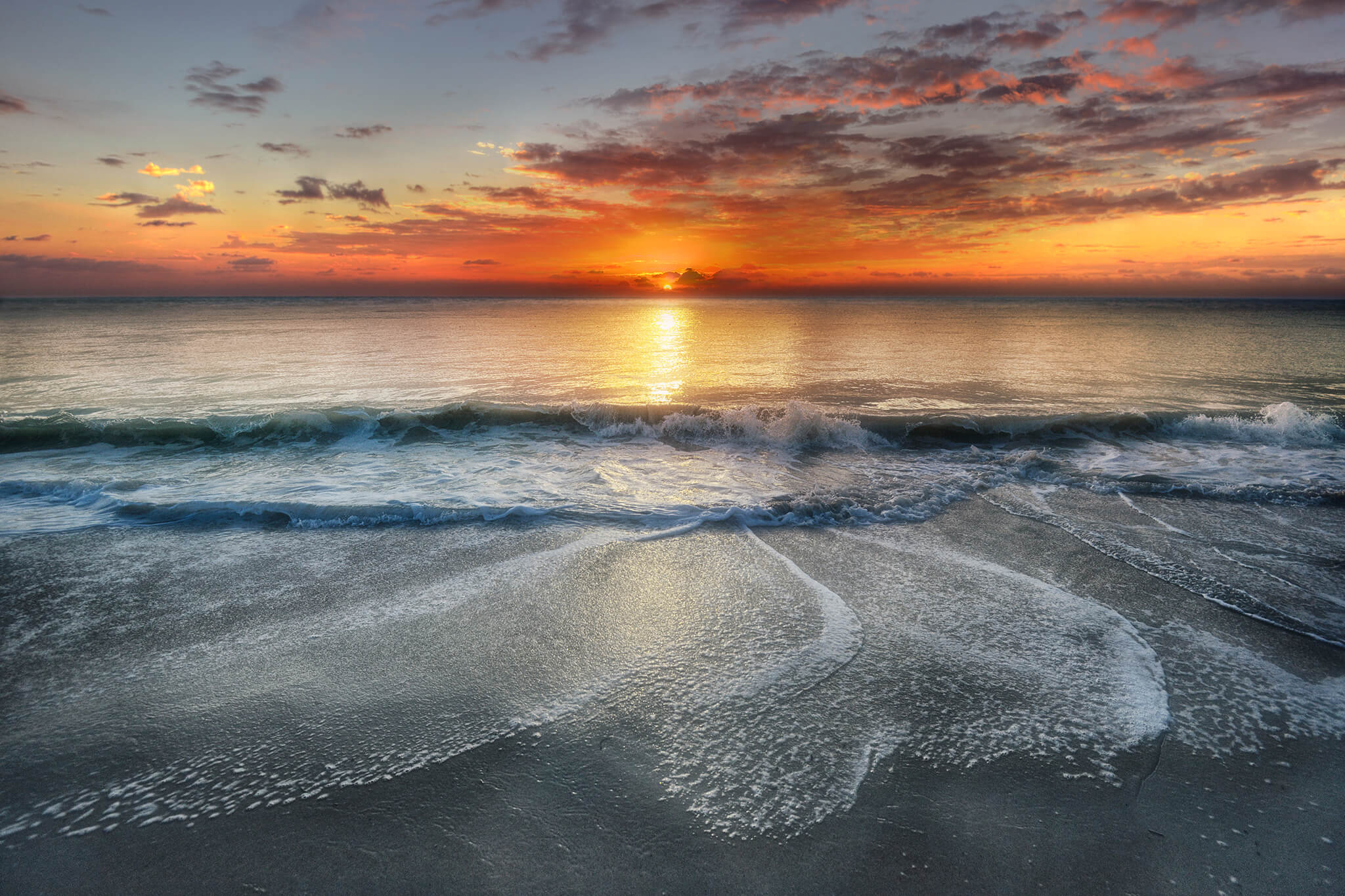 Colorful tropical sunrise