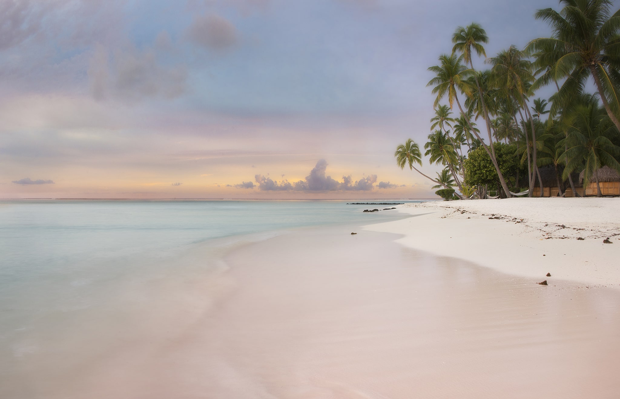 Colorful Sunset in Bora Bora