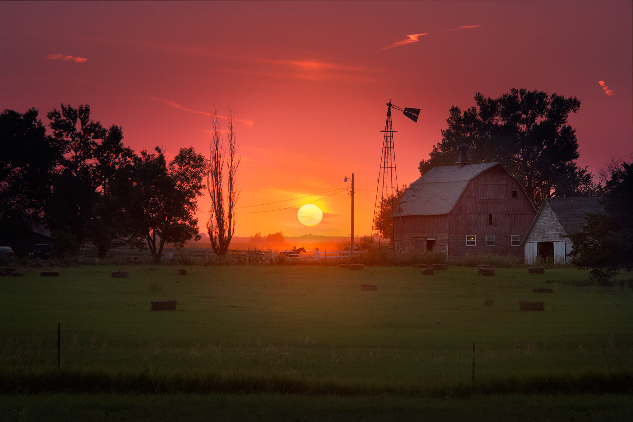 Farm Scene Photograph