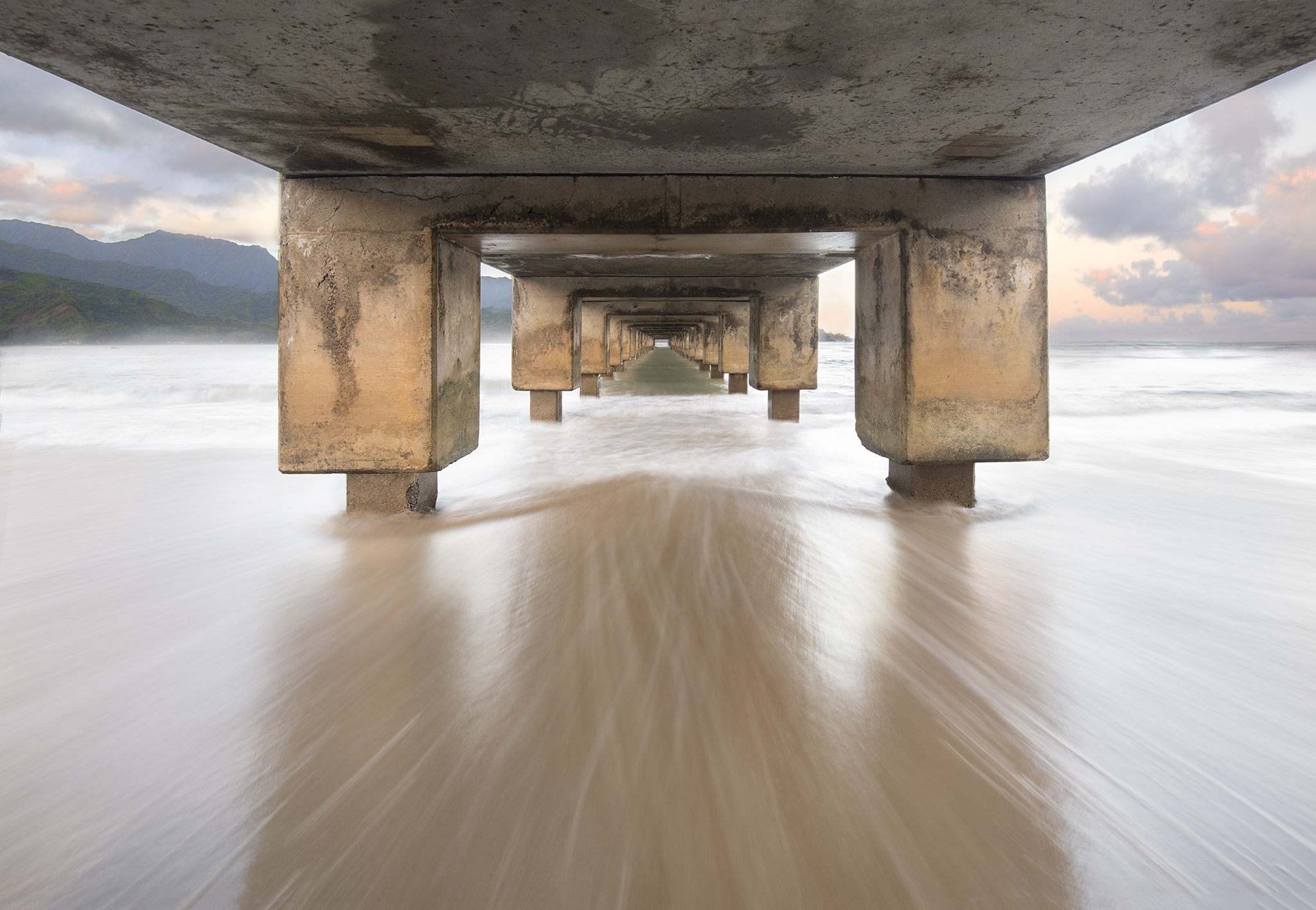 Hanalei Bay Pier in Kauai Hawaii