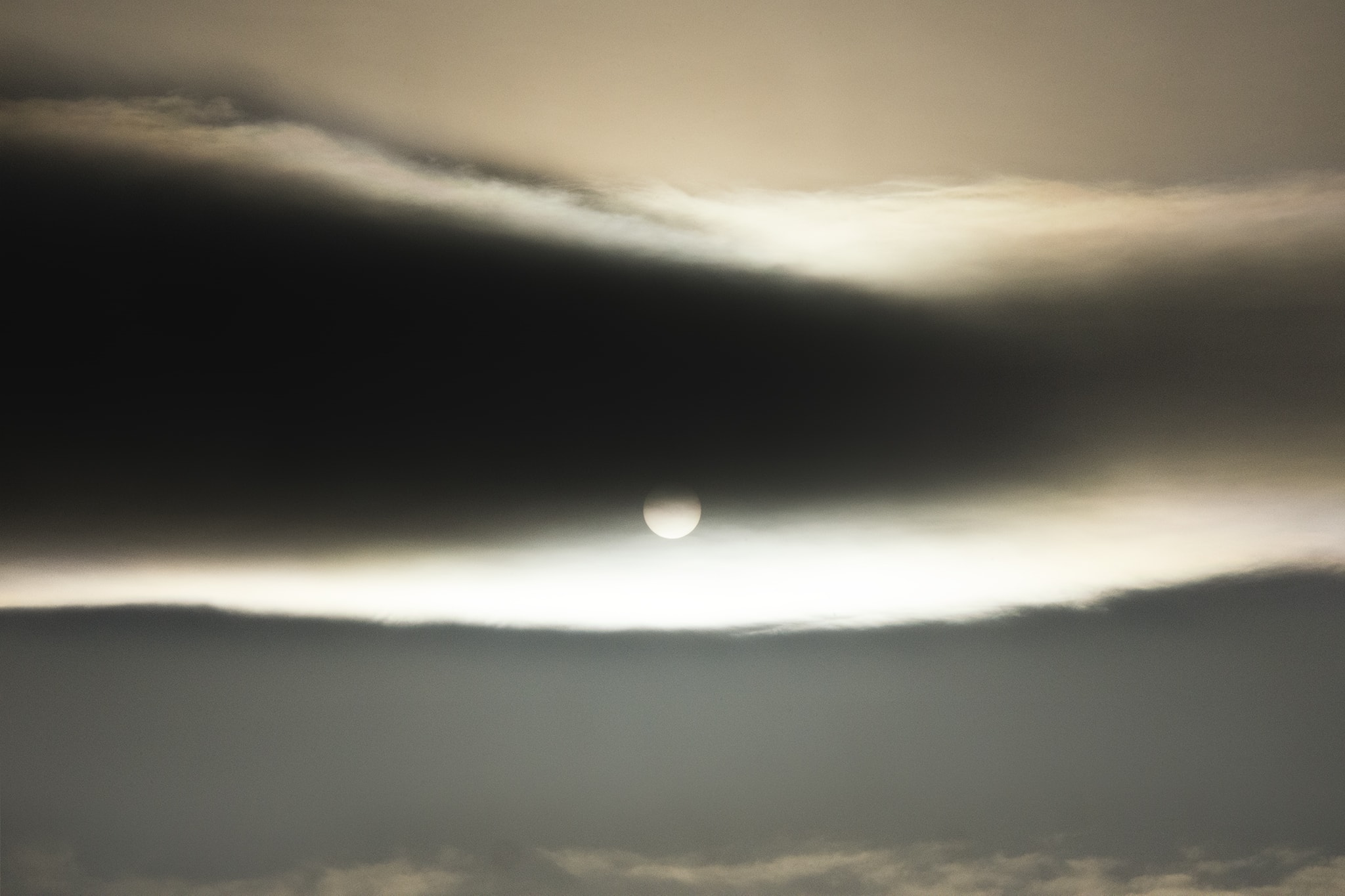 Eerie Sun & Clouds