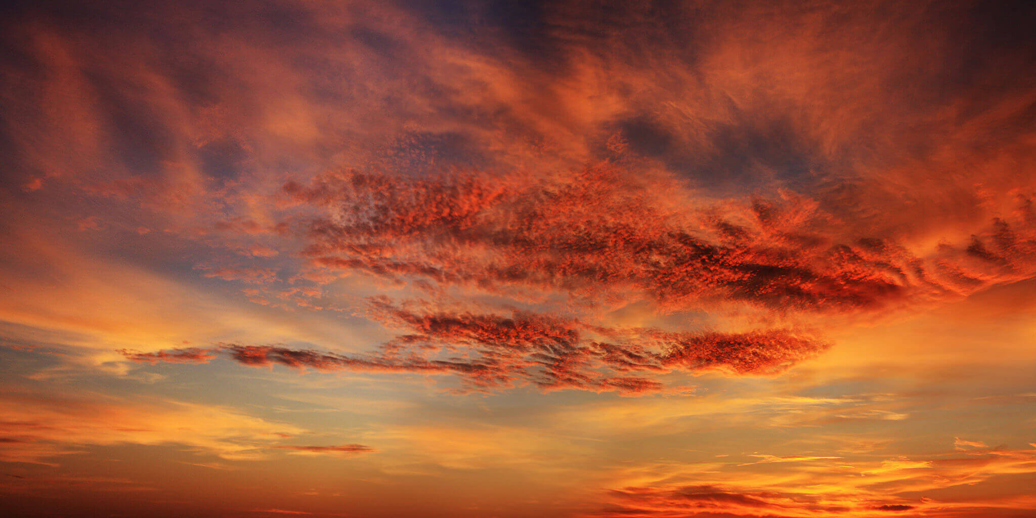 Beautiful sunset clouds.