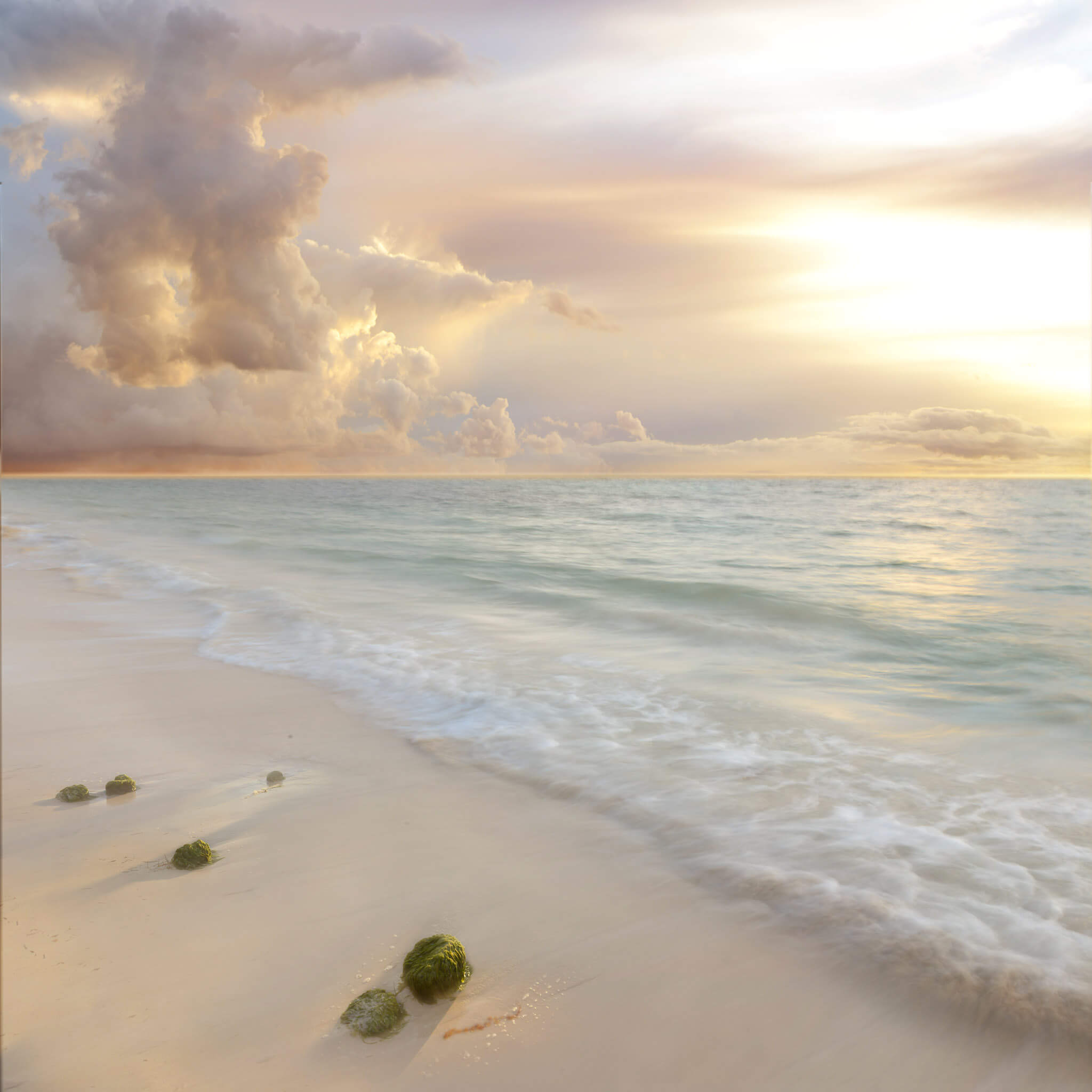 Seascape with clouds