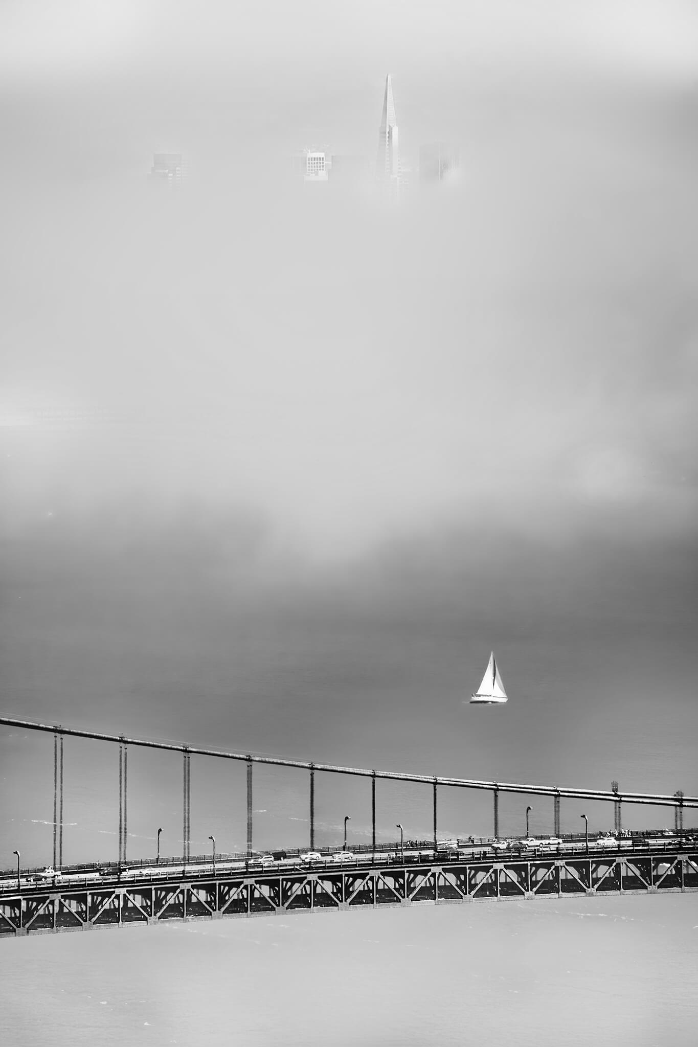 Black and White Golden Gate Bridge Photo