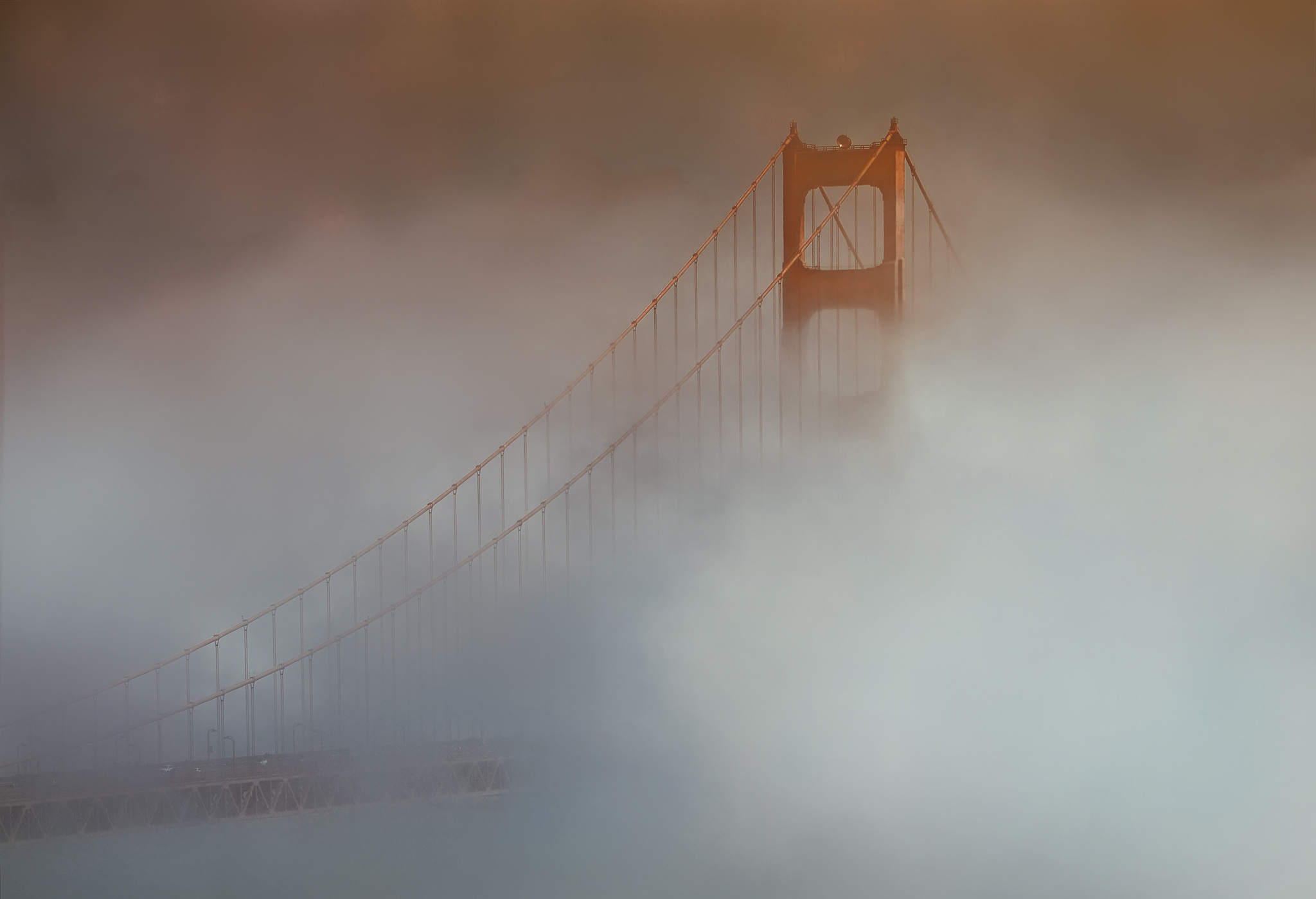 Minimalist Photo of Golden Gate Bridge