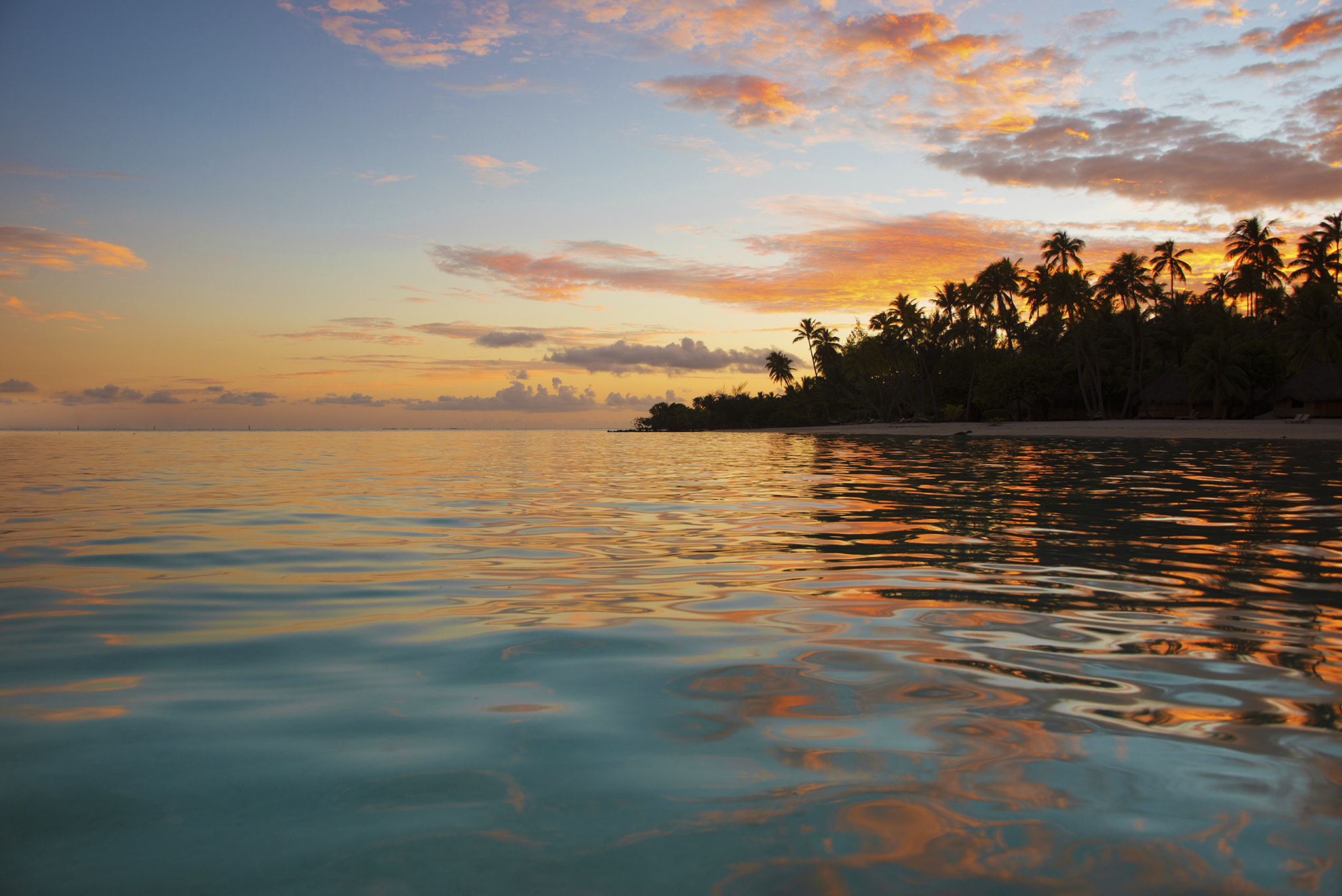 Sunset in Bora Bora