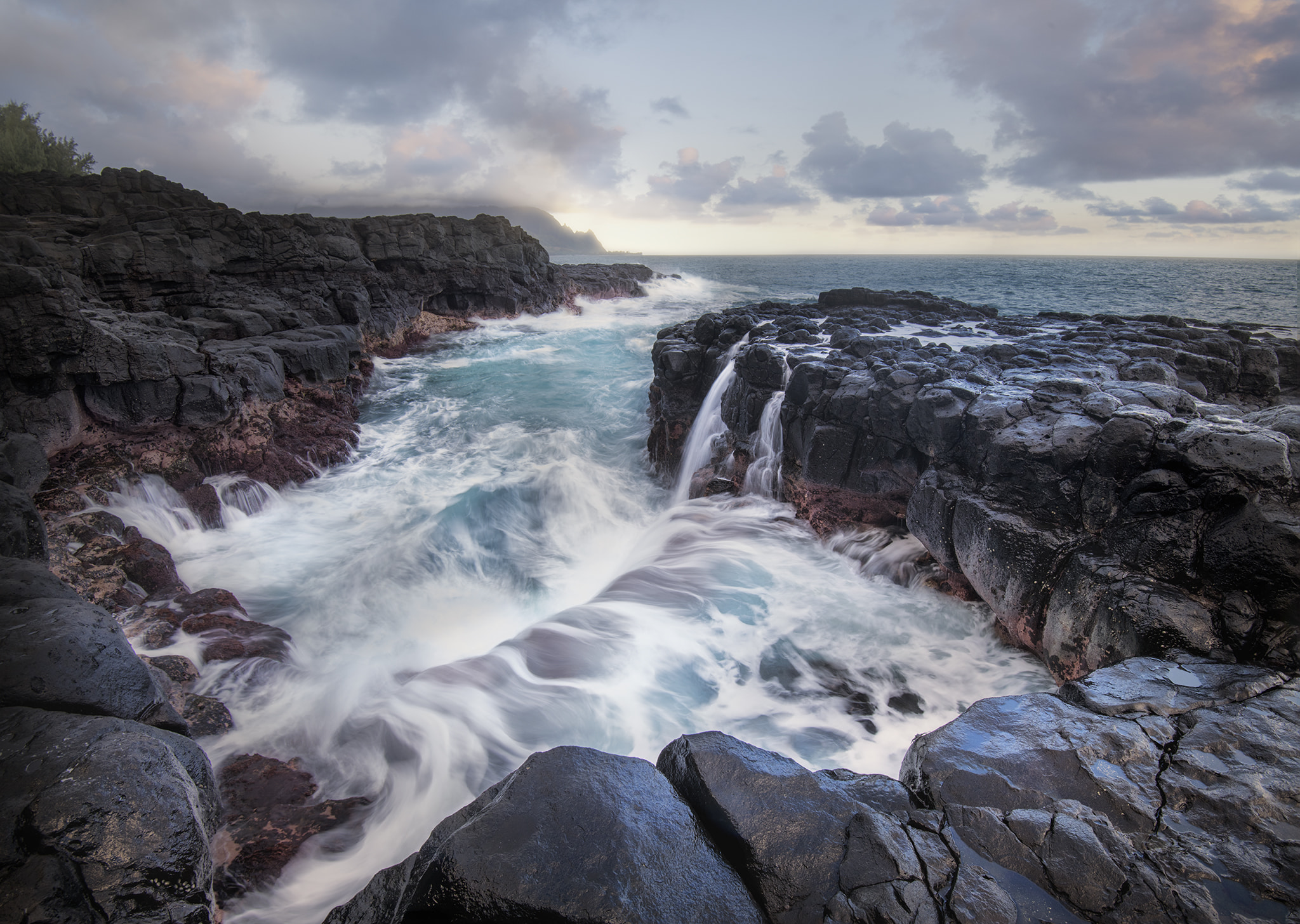 Sunrise Photo of Queen's Bath in Kauai