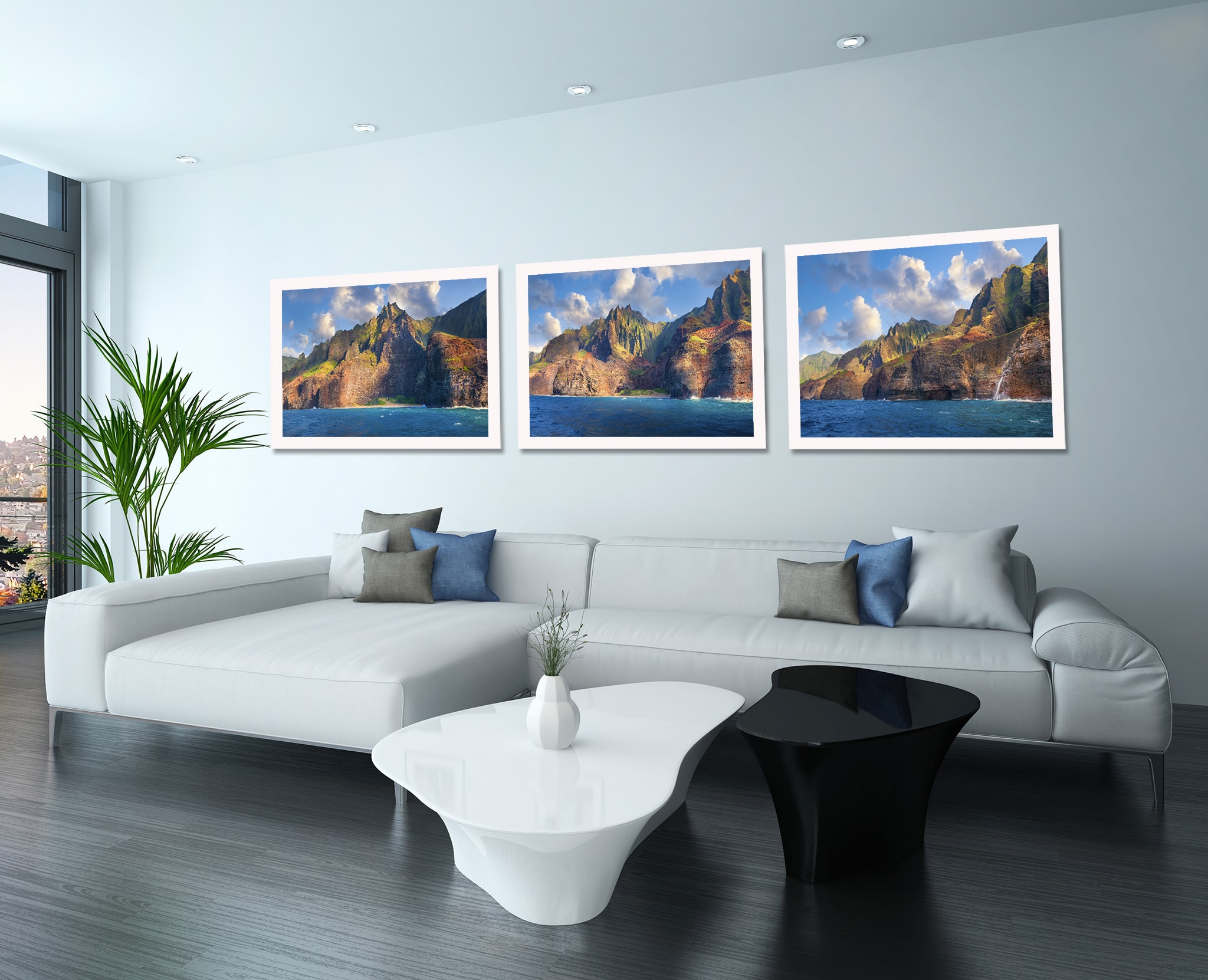 3 Panel Na Pali Coast Artwork