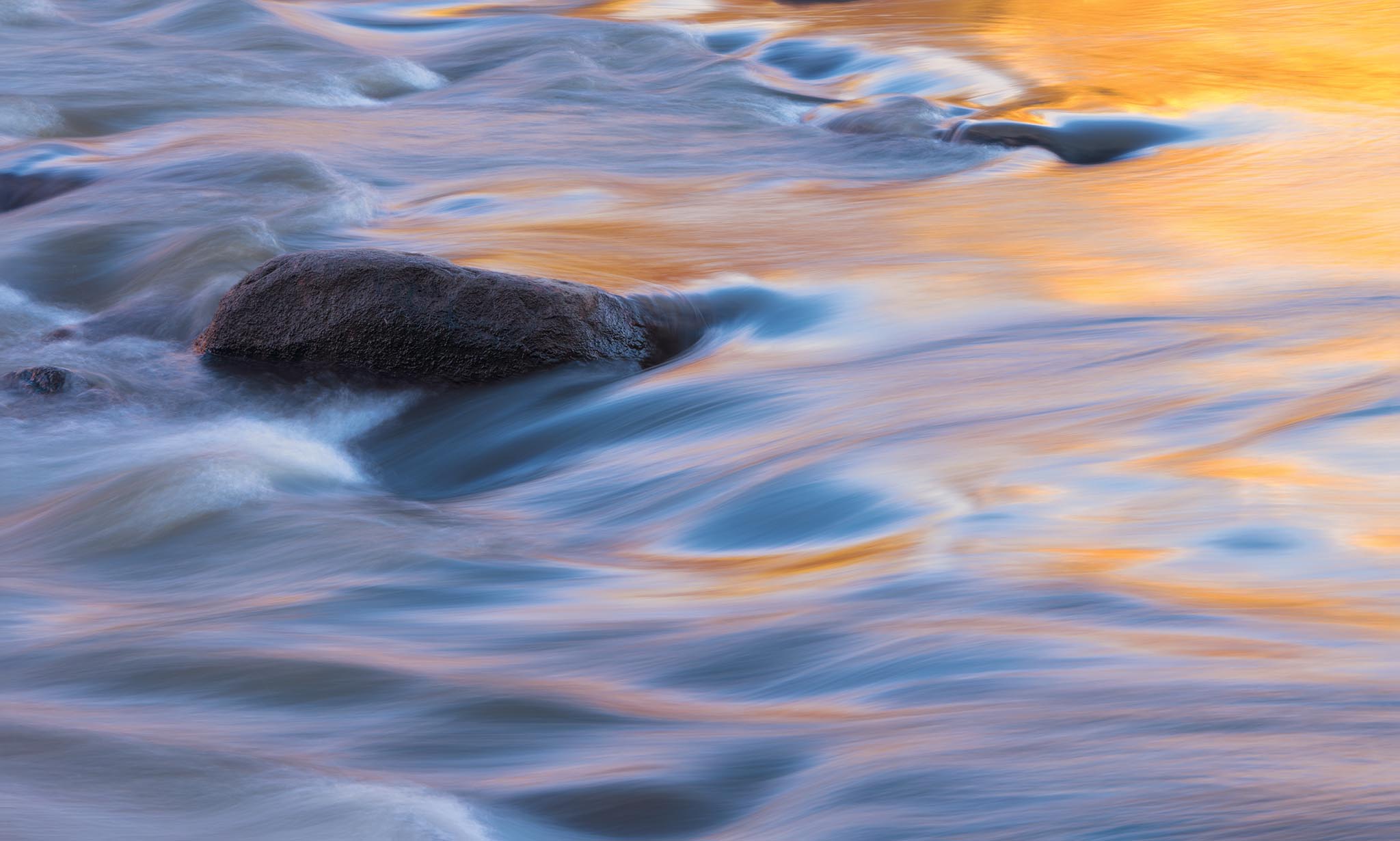 Abstract Water Flowing Picture of Stream