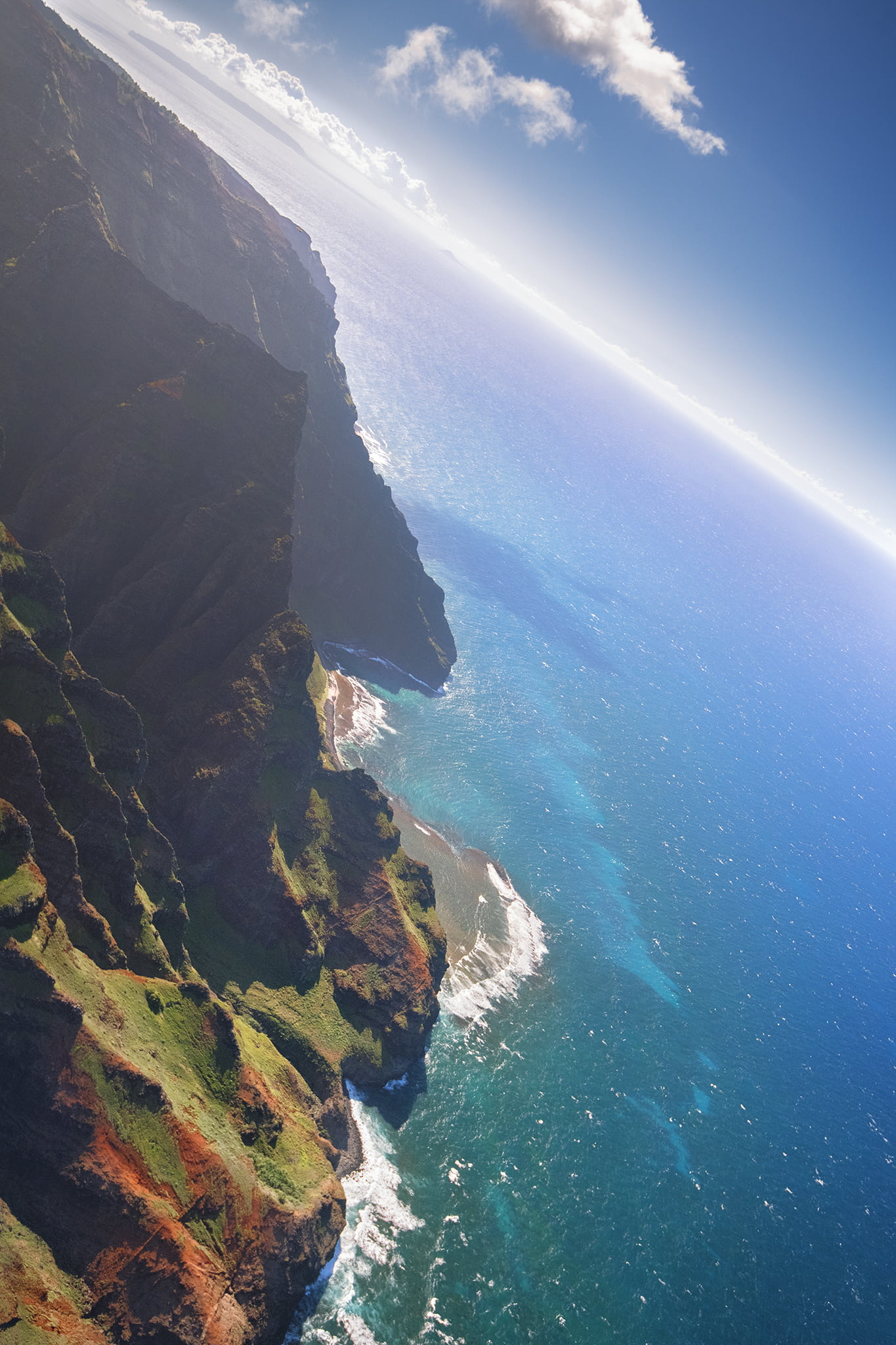 Aerial View of Na Pali 