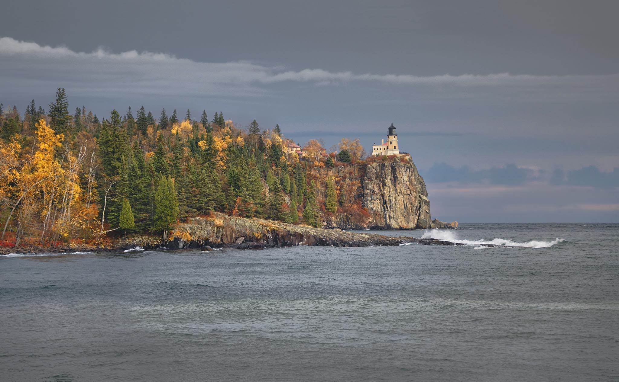 Fall Colors Evident at Split Rock Lighthouse