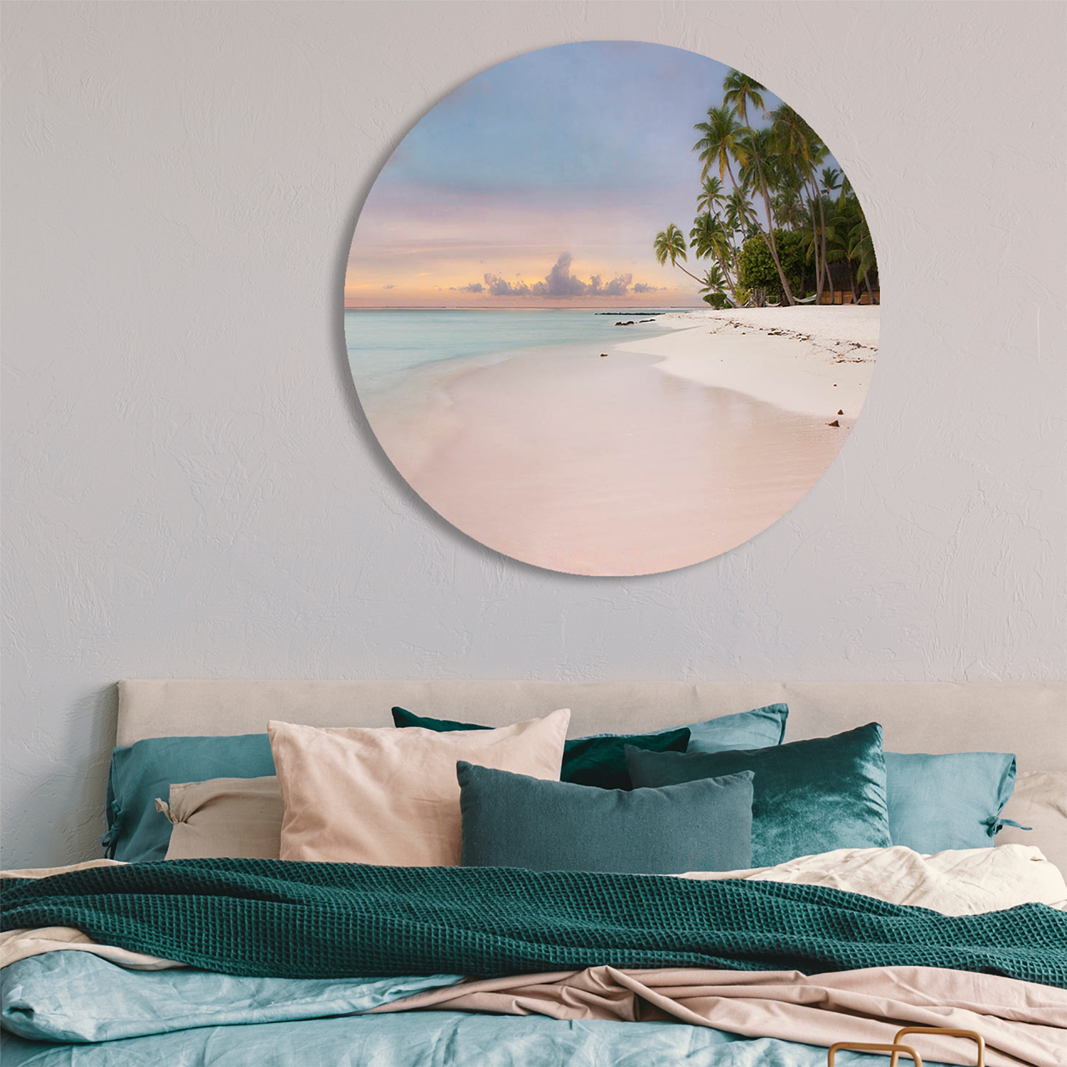 Round circle beach artwork