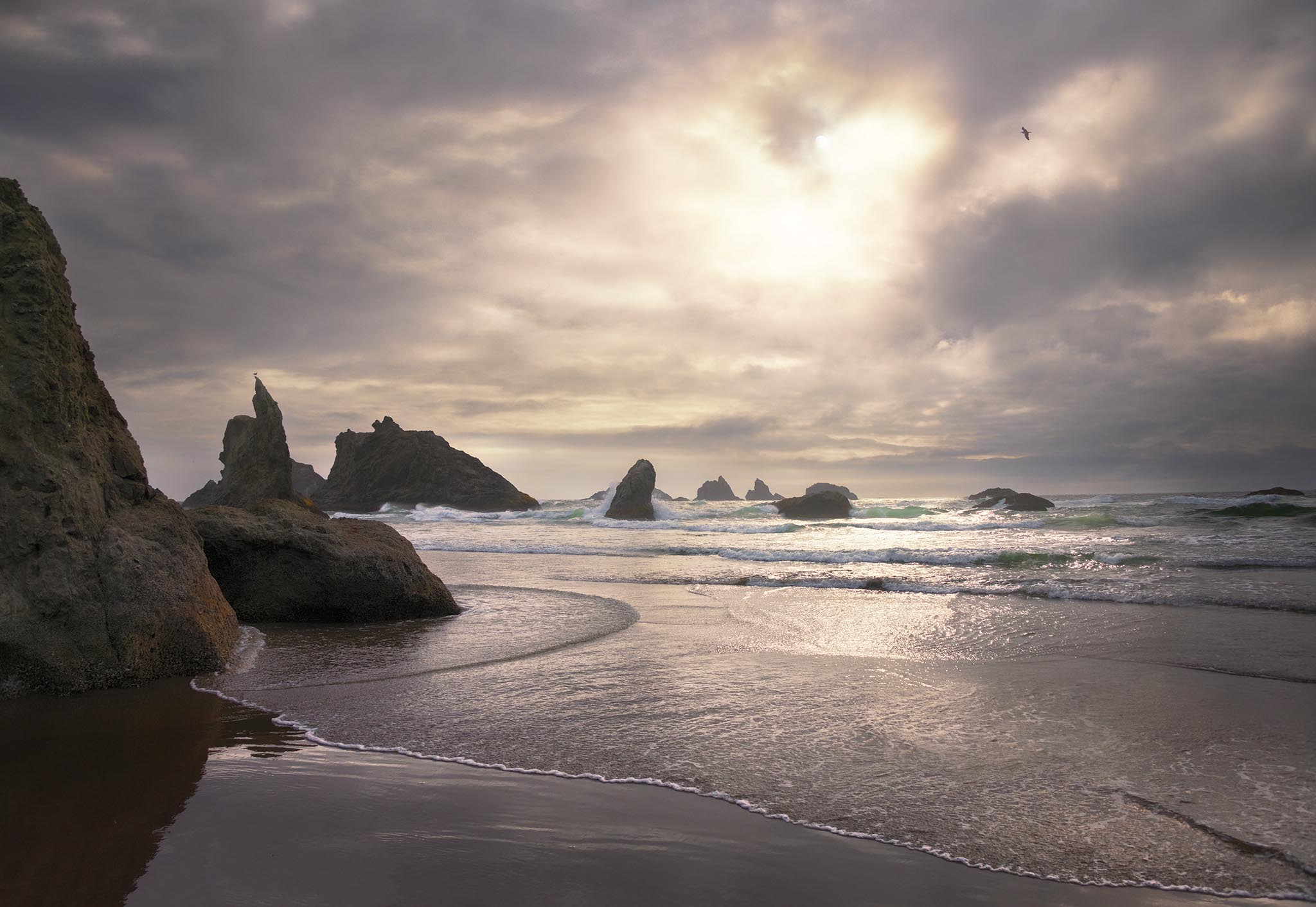 Bandon Beach at Sunset