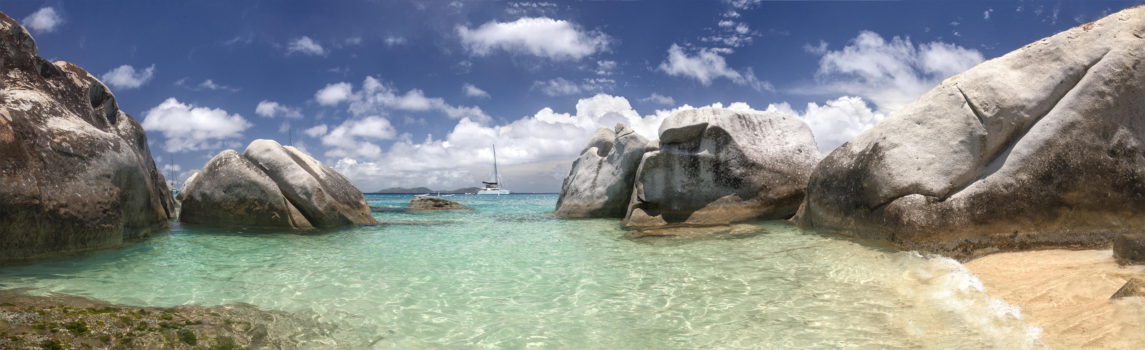 Wide Panorama of Virgin Gorda Baths