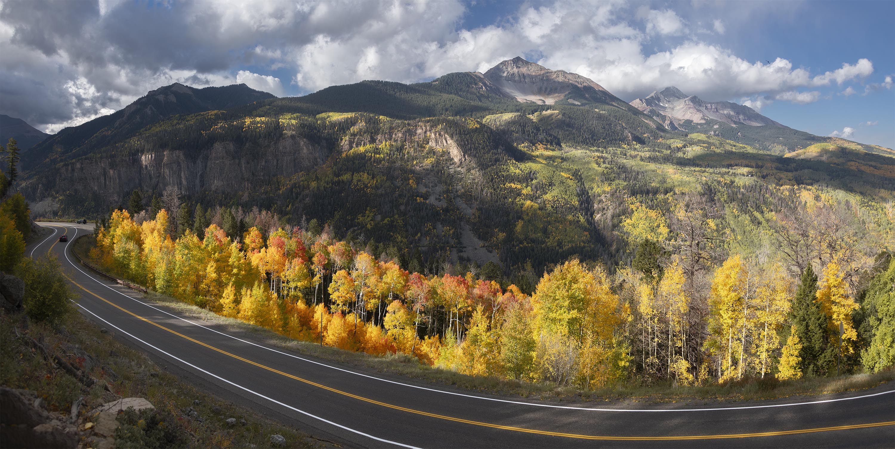 Road passes through Colorado