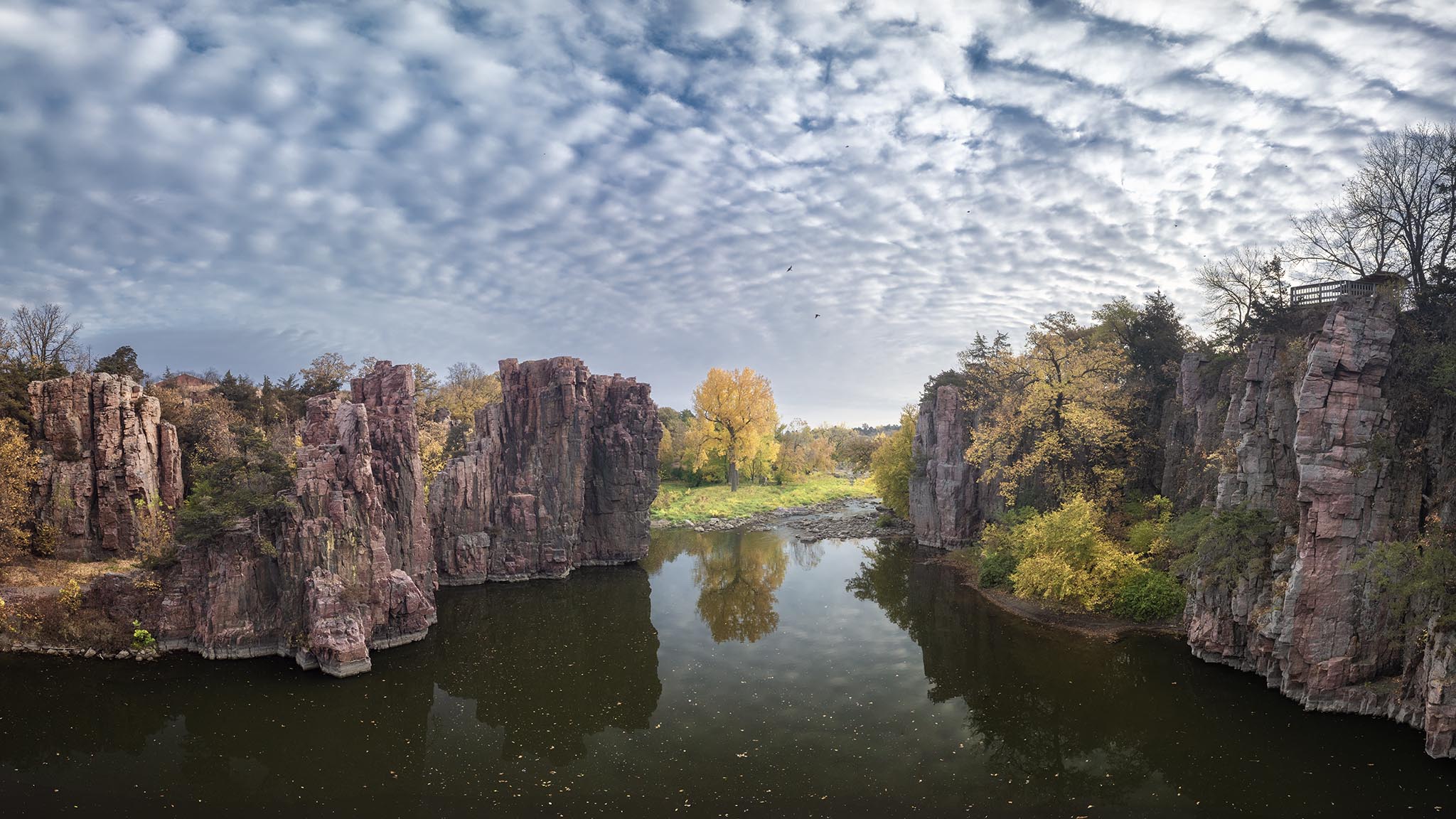 Drone Picture of Palisades State Park in South Dakota