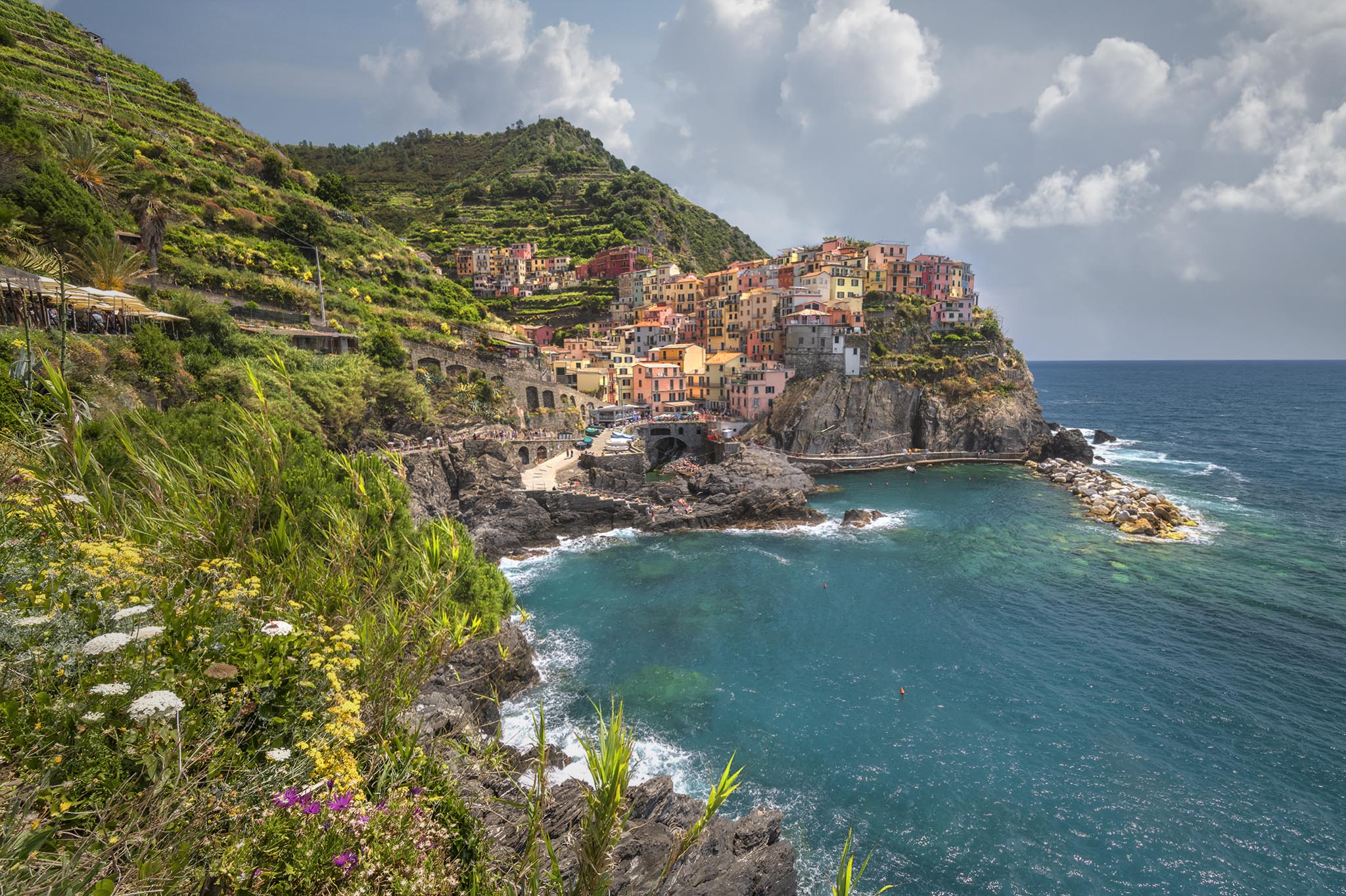 Sunny Day in Manarola Italy
