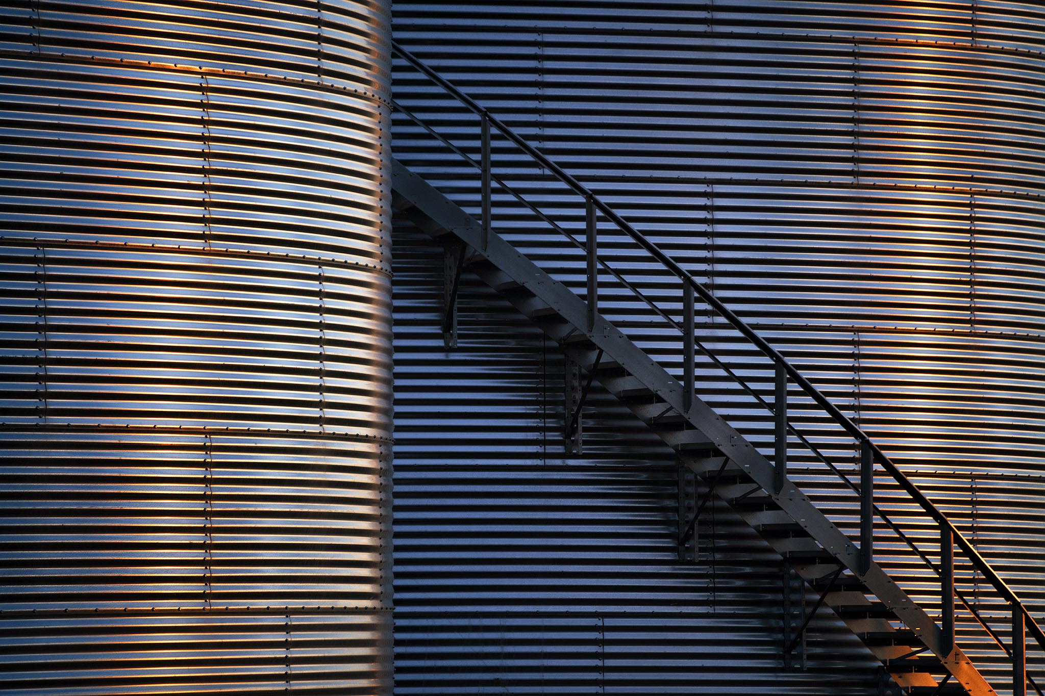 Colorful Abstract Grain Bin Picture