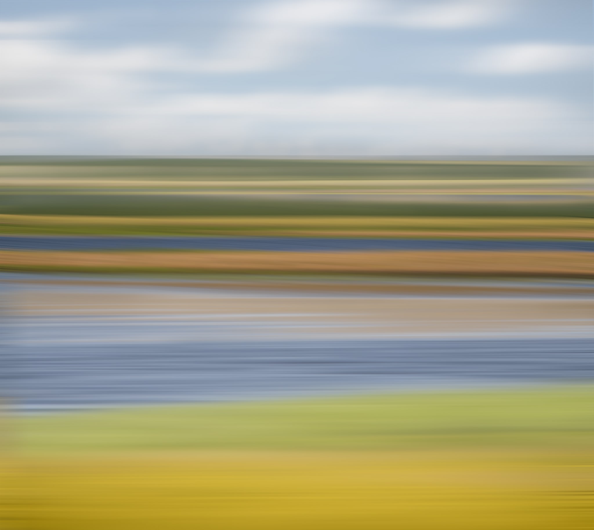 ICM Abstract Blue and Green Landscape