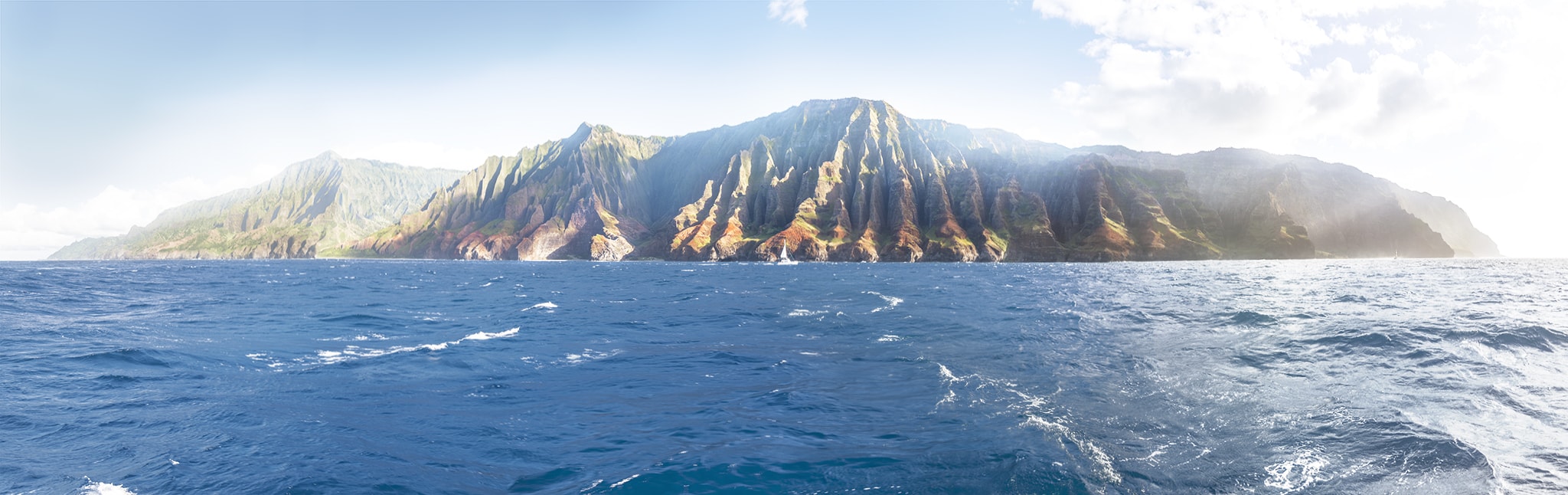 Panorama of Napali Coast