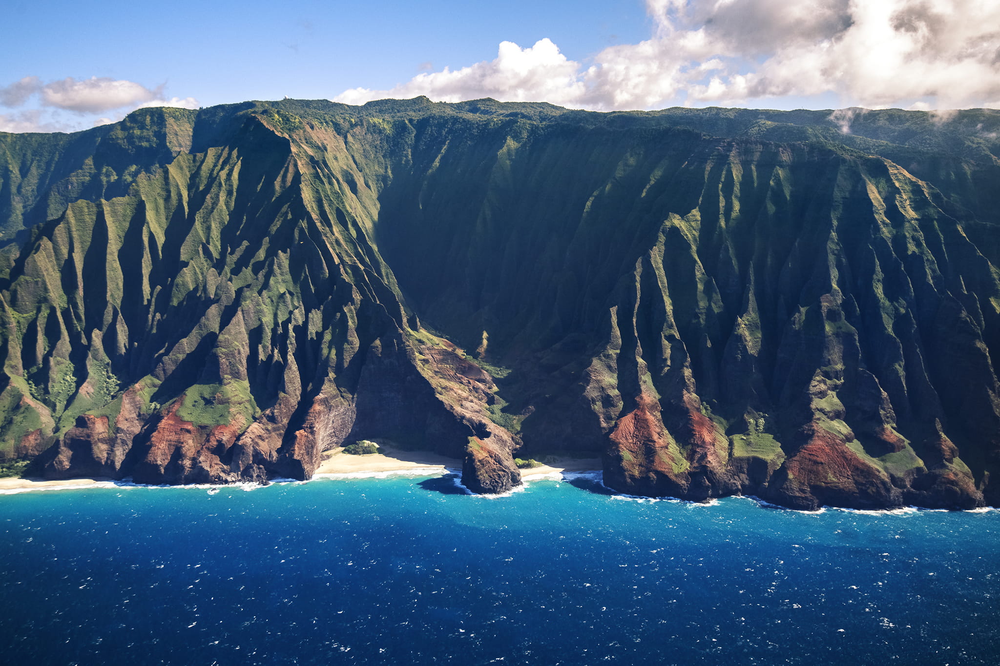 Na Pali Helicopter View