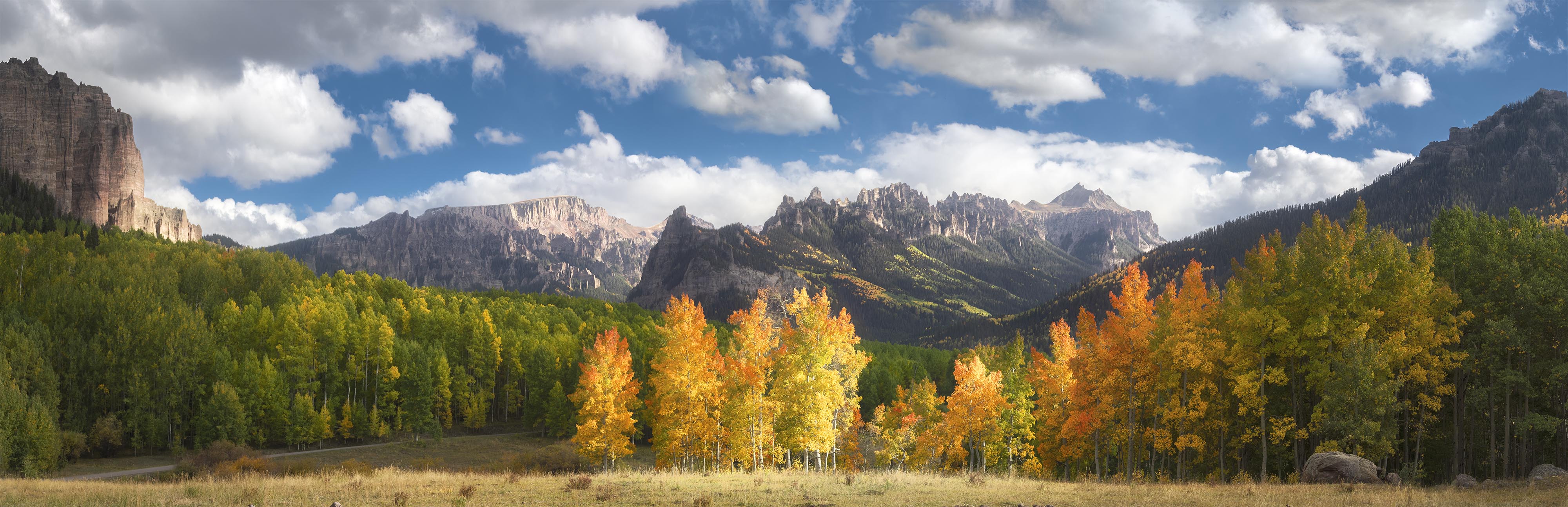 Owl Creek Pass with Colorful Aspen Trees