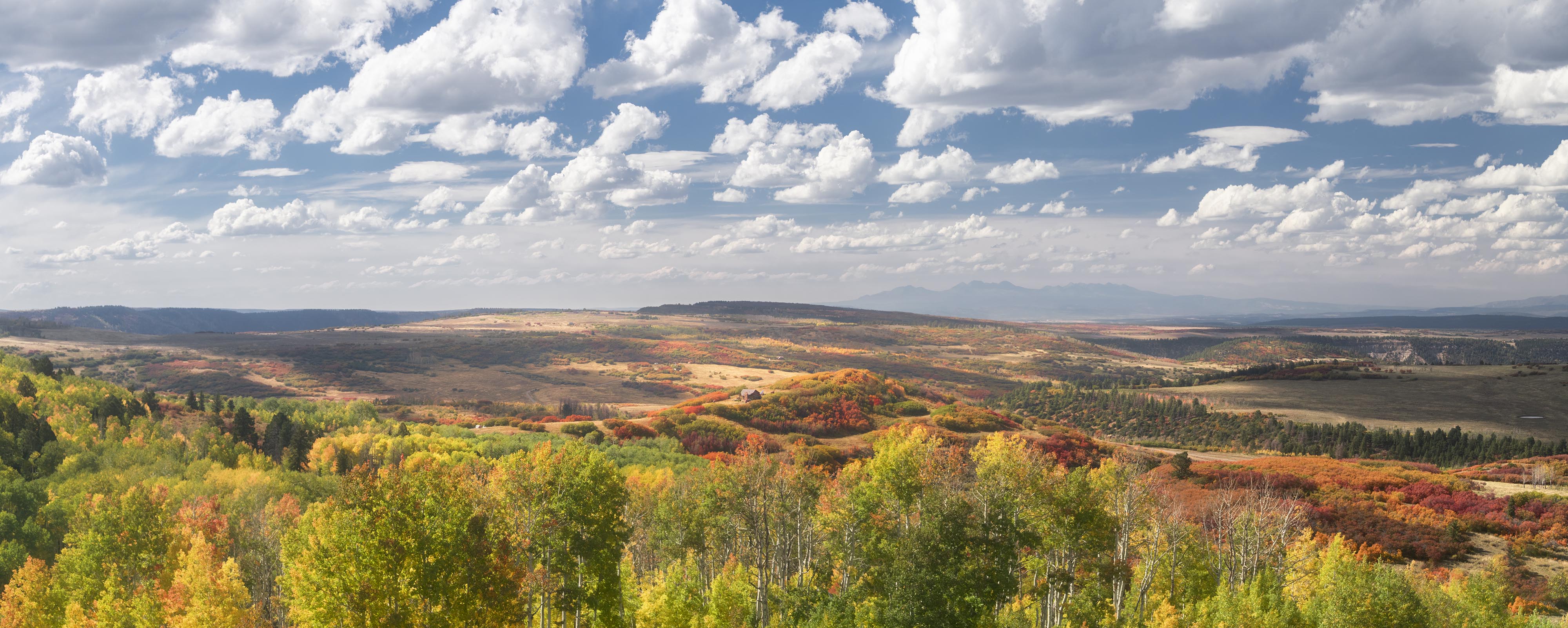 Picture of House on a Hill in Colorado Fall