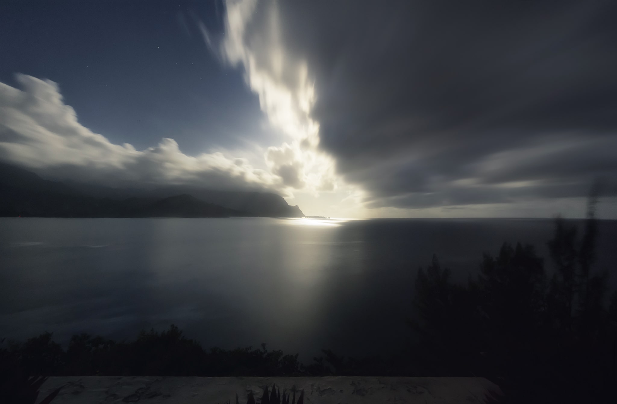 Long Exposure at Night in Hawaii