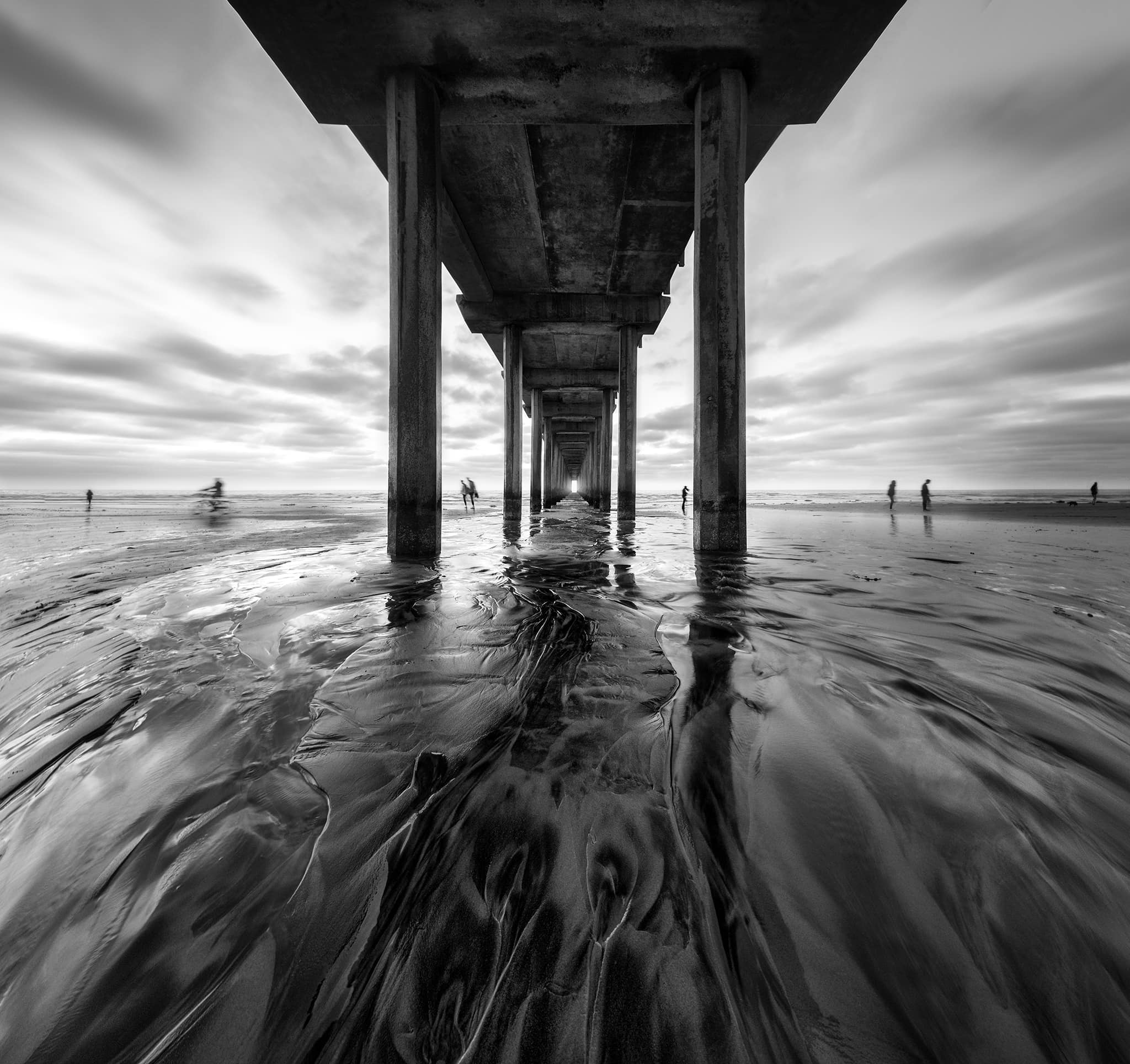 Black & White Scripps Pier