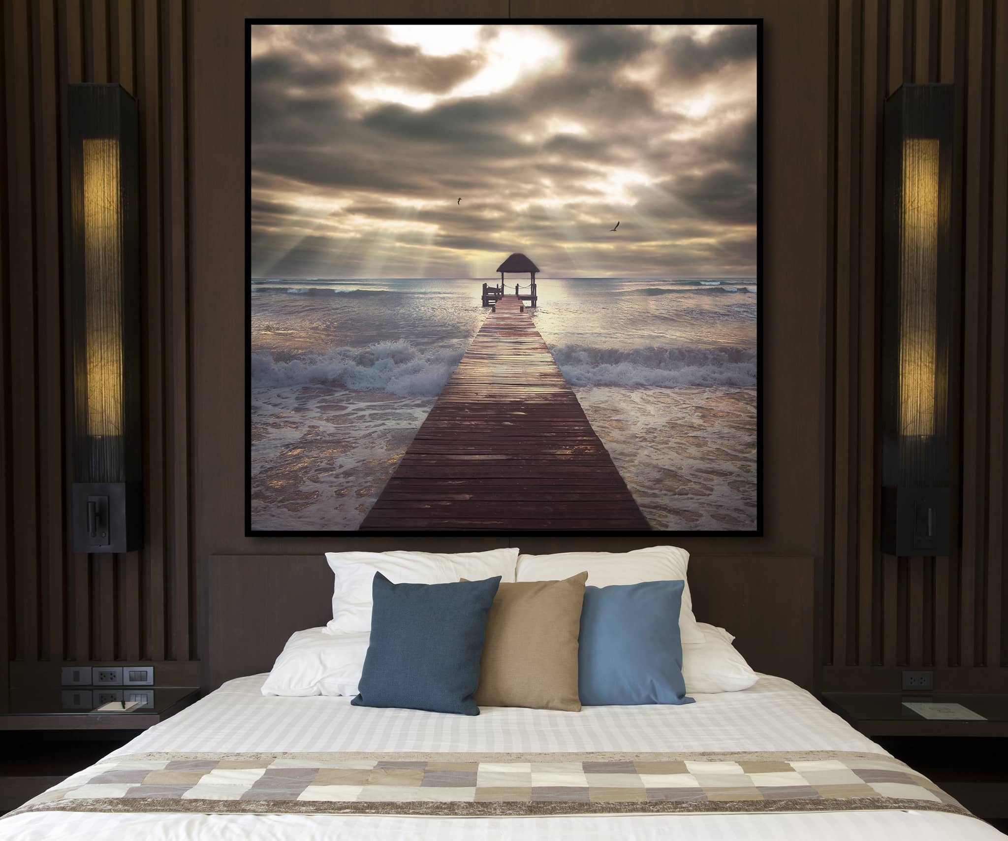 Seascape Pier in Mexico Artwork