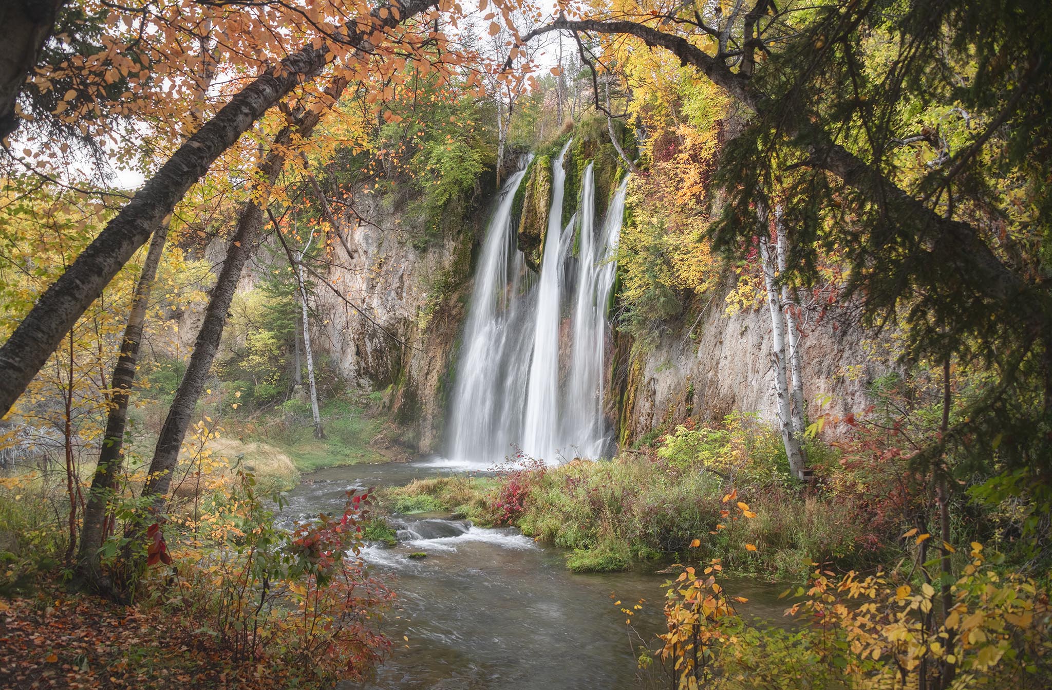 Spearfish Falls in Autumn Colors