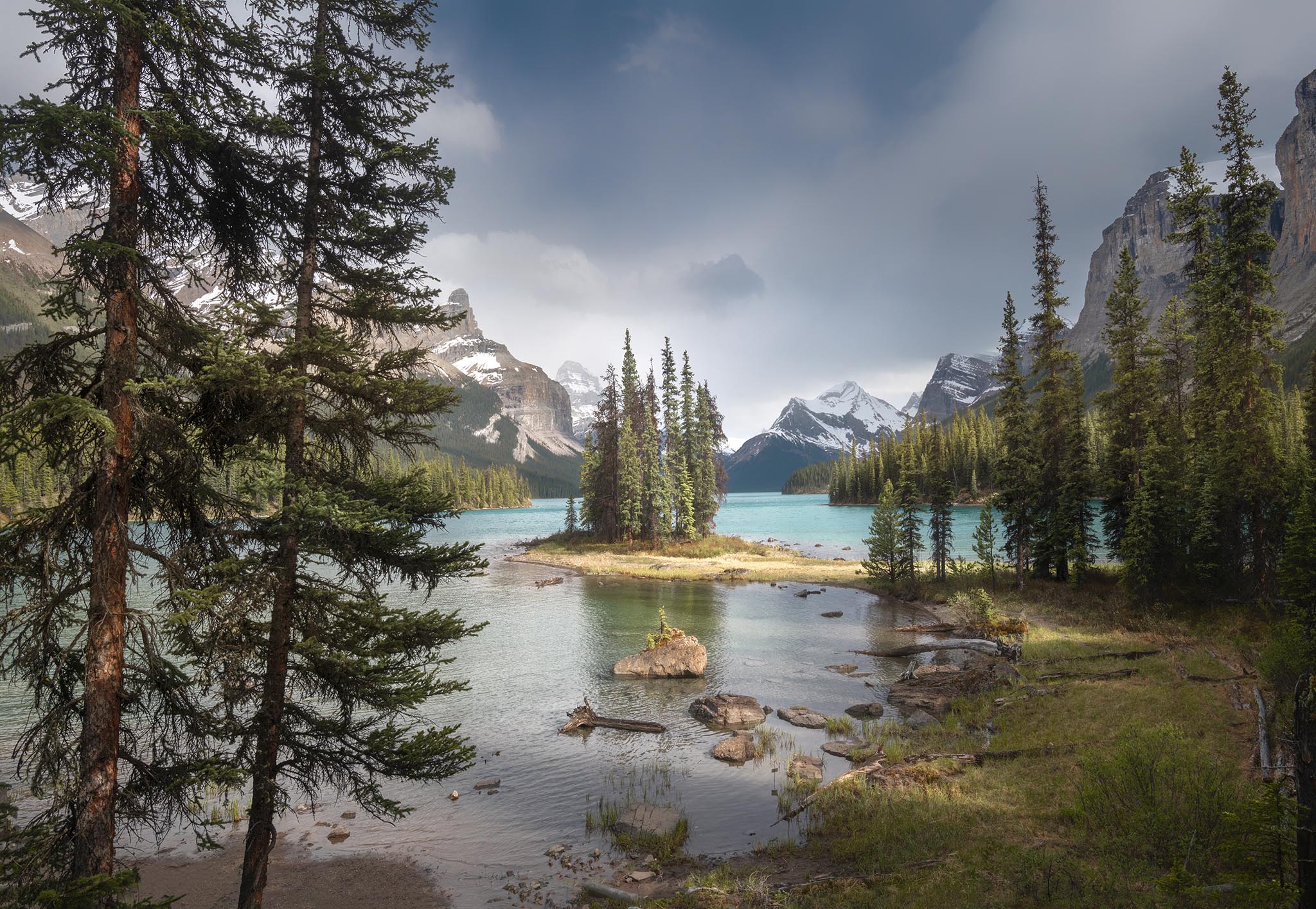 Spirit Island in Jasper National Park