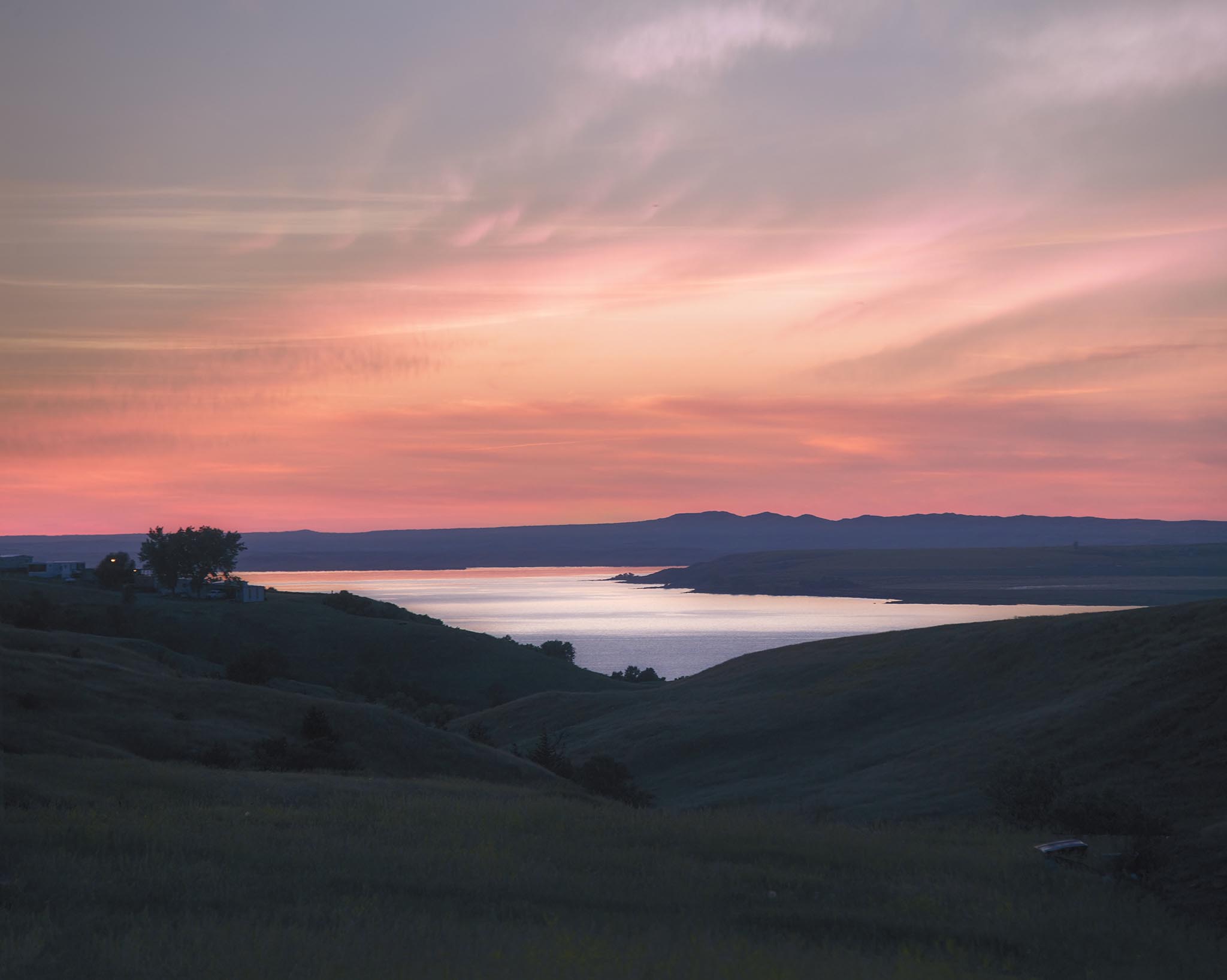 Sunset at Whitlock Resort in South Dakota