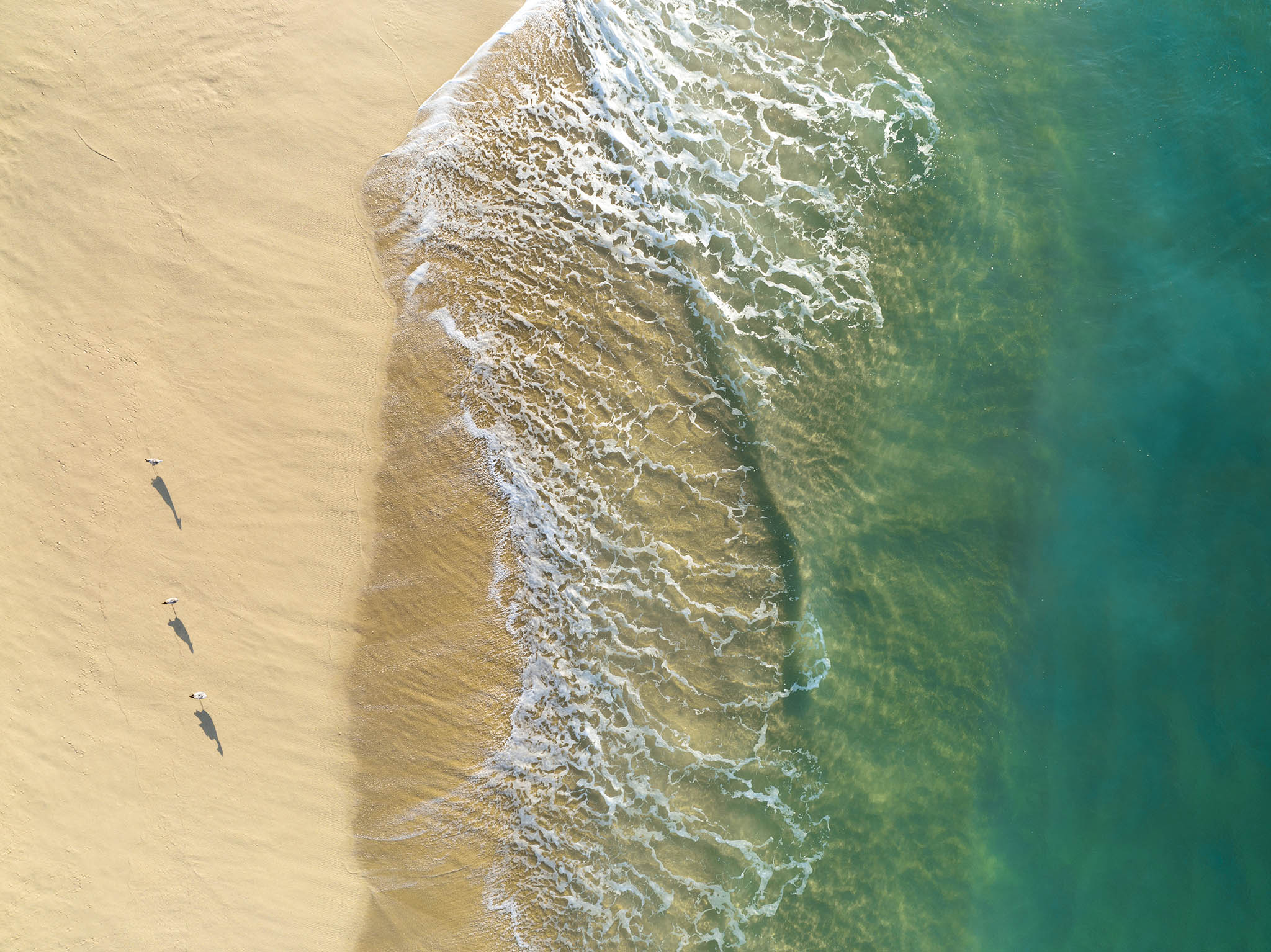 Clear Aerial Picture of Ocean