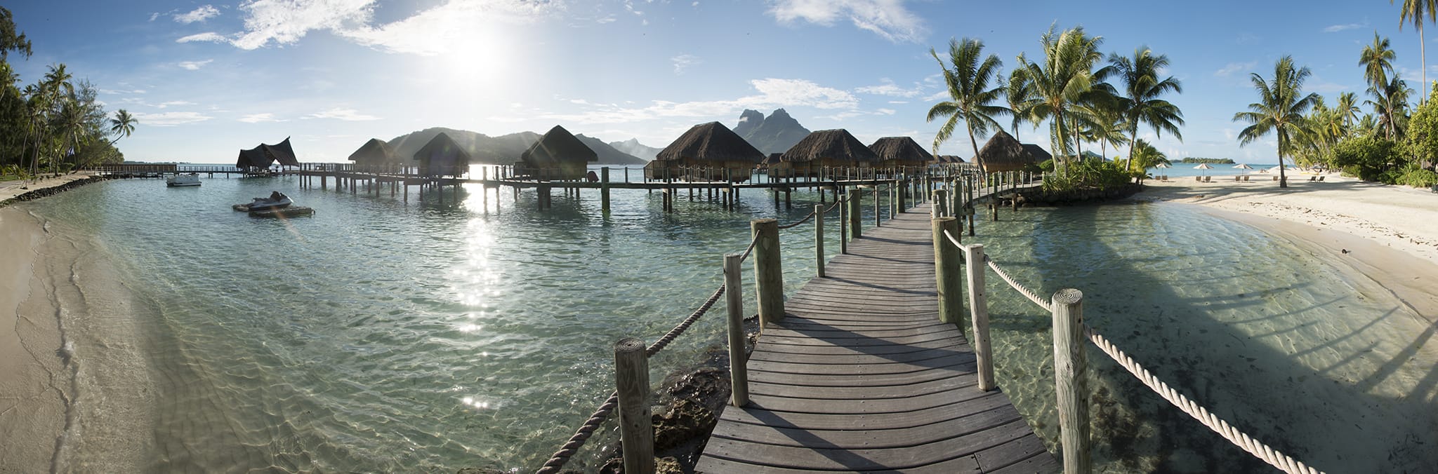 Bora Bora Huts Over Water