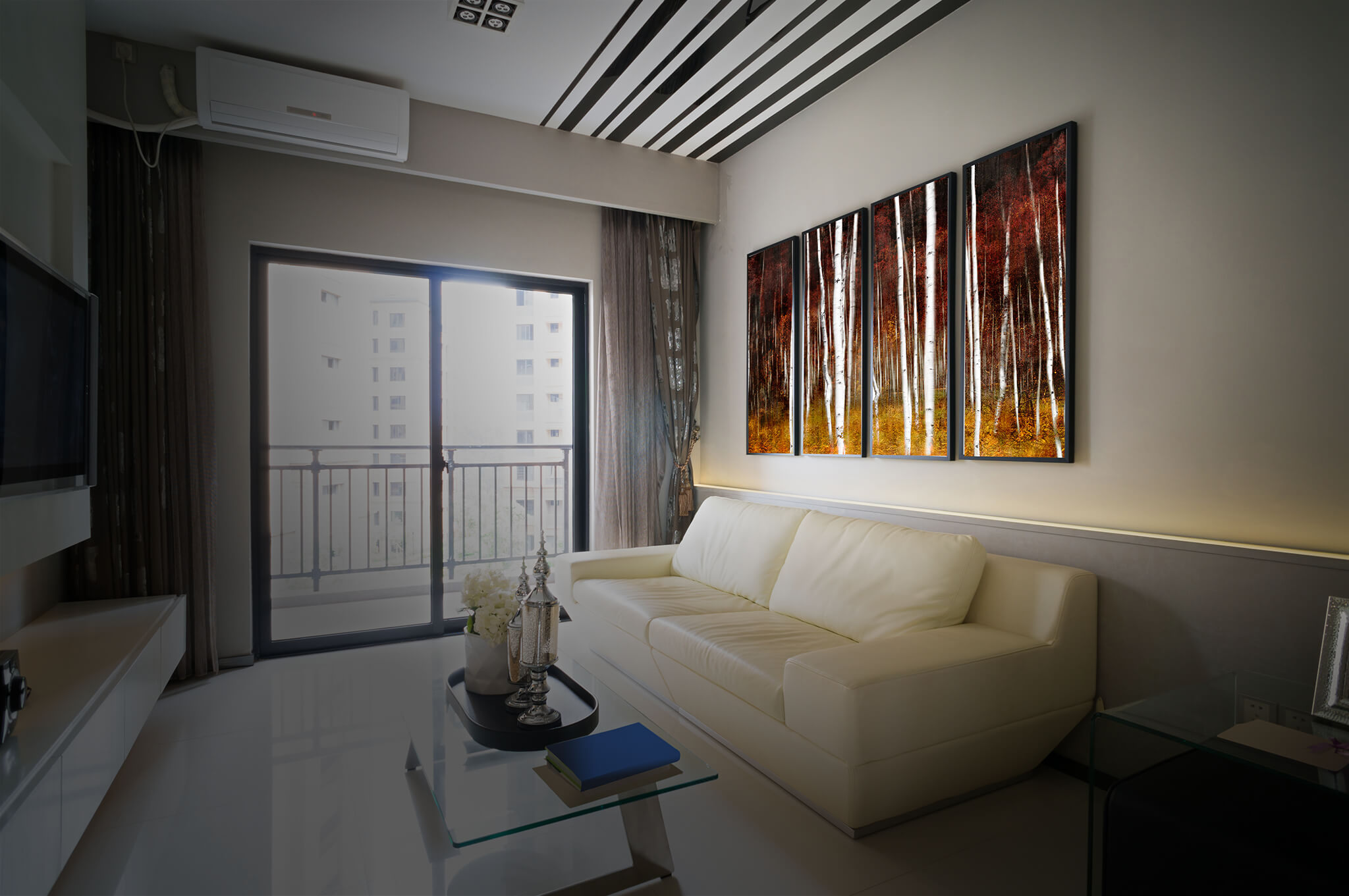 Canvas Artwork in Living Room