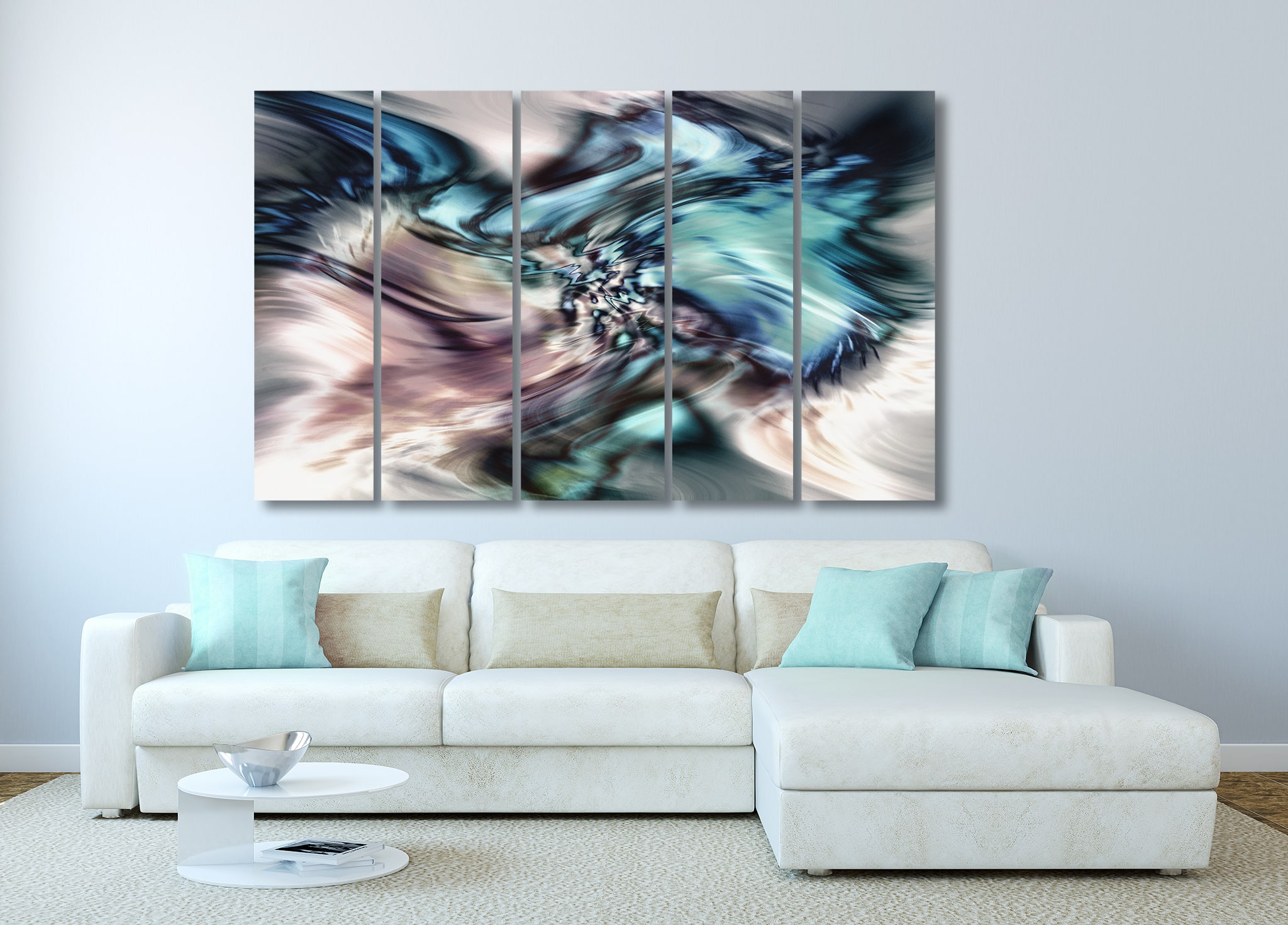 Abstract Art in Living Room