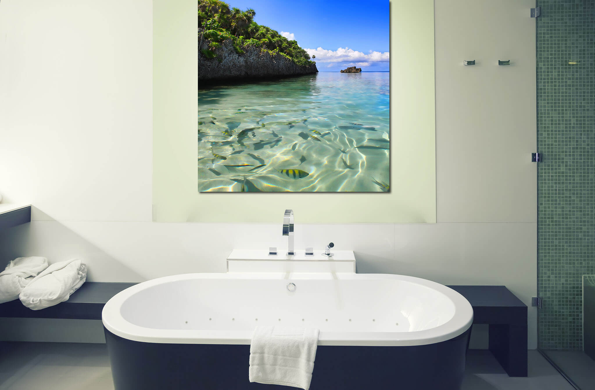 Bathroom Tropical Wall Art