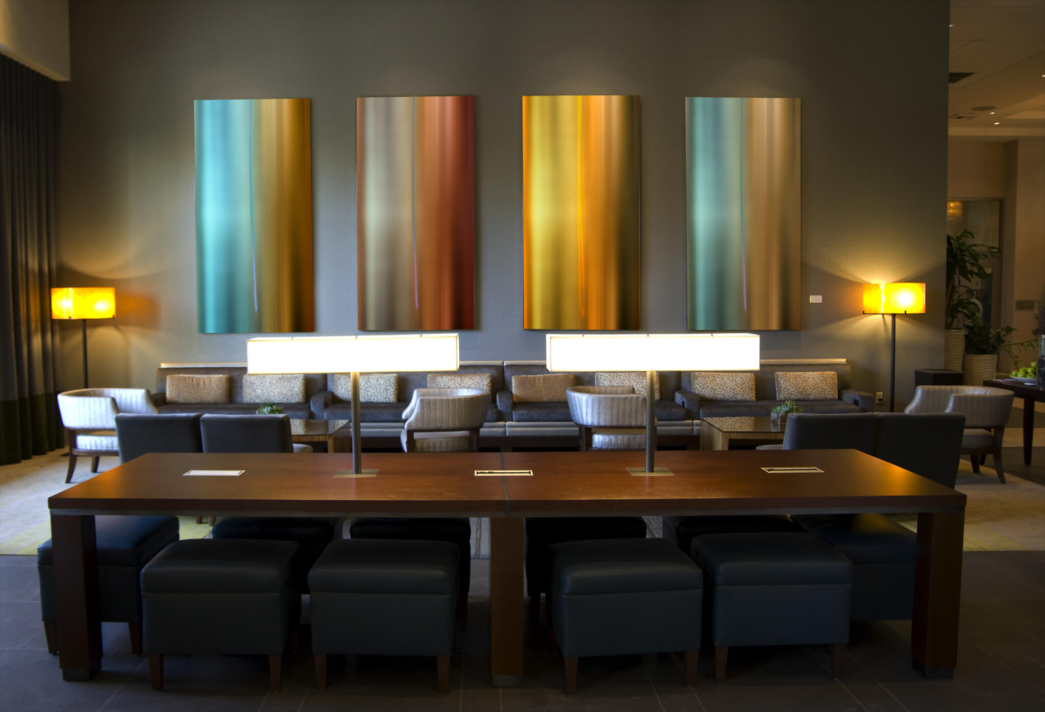 5 Panel Reception Area Artwork